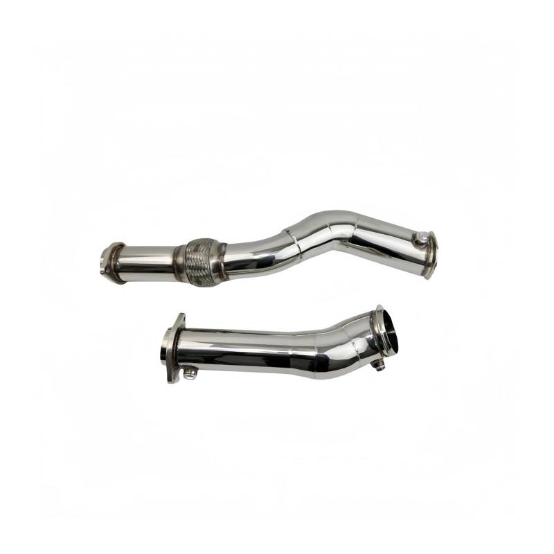 Autoschalldämpfer 3,5 Zoll Catless Edelstahl High Flow Turbo Downpipe Für B&MW M3 M4 G80 M3 M4 G82 S58 3.0T 2022 2023 2024 Auspuffrohr Auspuffrohr von MASHRGX