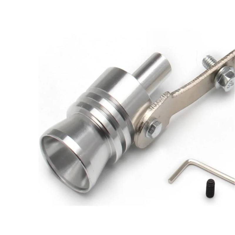 Autoschalldämpfer Für Mercedes Für Benz W211 W203 W204 W210 W124 AMG W202 Autoauspuffrohr Turbo Sound Whistle Auspuffrohr(Silber) von MASHRGX
