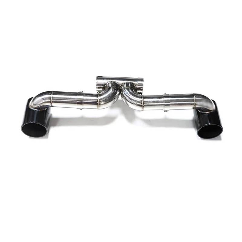 Autoschalldämpfer Für P&orsche 718 Für Boxster UP GT3 GT4 Auspuffspitzen Schalldämpferspitze Auspuffsystem Düse Endrohr Doppelauspuffrohre Auspuffrohr(Black) von MASHRGX