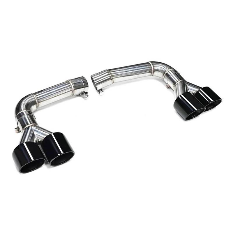 Autoschalldämpfer Für Q8 2020 2021 2022 Up SQ8 Quad Auto Auspuff Spitze Schalldämpfer Spitze Auspuff System Endrohr Tunning Düse Auspuffrohr(Black) von MASHRGX