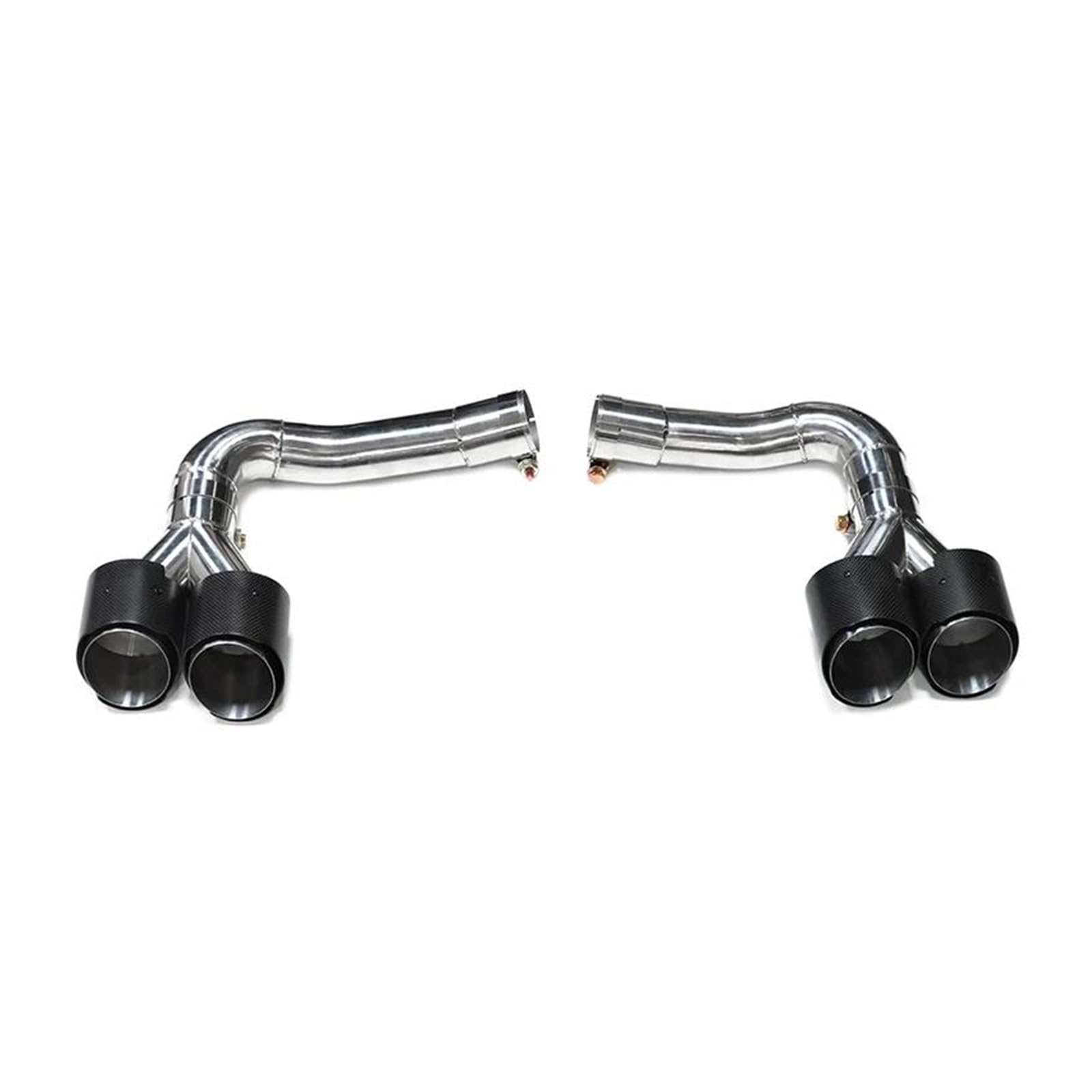 Autoschalldämpfer Für Q8 2020 2021 2022 Up SQ8 Quad Auto Auspuff Spitze Schalldämpfer Spitze Auspuff System Endrohr Tunning Düse Auspuffrohr(Kohlefaser) von MASHRGX