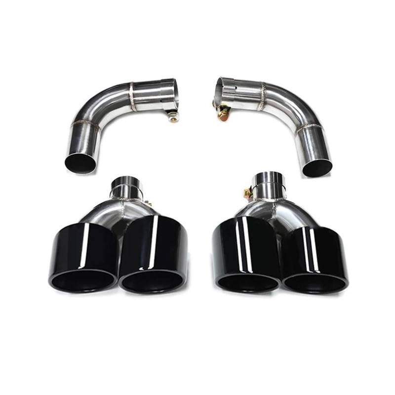 Autoschalldämpfer Quad-Auto-Auspuffblende Schalldämpferblende Endrohr Auspuffsystem Düse Für Q5 Bis SQ5 2021 2022 2023 Auspuffrohr(Black) von MASHRGX
