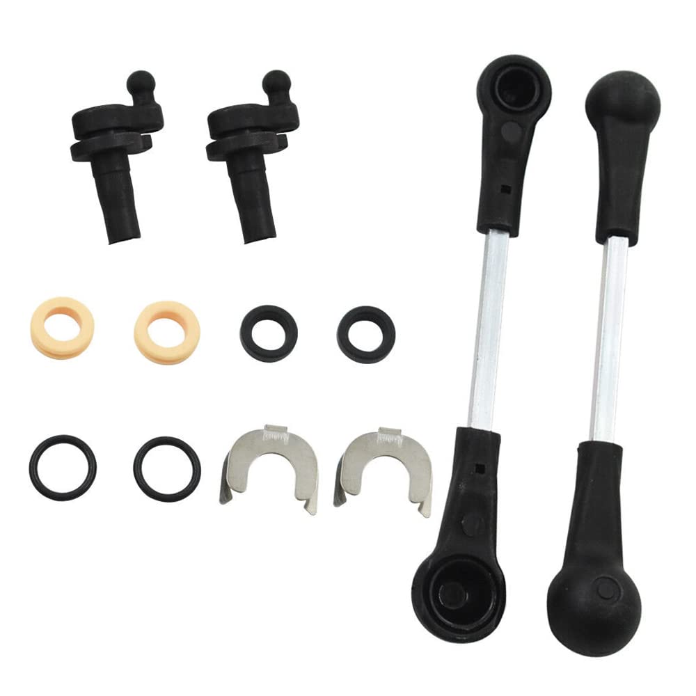 MASO Ansaugkrümmer Drallklappe Reparatursatz 059129711, 059198212 für V M/AUDI A4 A5 A6 A7 A8 Q5 Q7 (Schwarz, Kunststoff, Metall, Auto, Geländewagen) von MASO