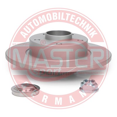 Master-sport Germany 1x Bremsscheibe Hinterachse Voll + Radlager [Hersteller-Nr. 2401120177BPR-PCS-MS] für Nissan, Opel, Renault, Vauxhall von MASTER-SPORT GERMANY