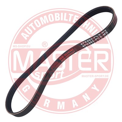 Master-sport Germany Keilrippenriemen [Hersteller-Nr. 4PK665-PCS-MS] für Abarth, Alfa Romeo, Chevrolet, Chrysler, Daewoo, Fiat, Ford, Lancia, Opel von MASTER-SPORT GERMANY