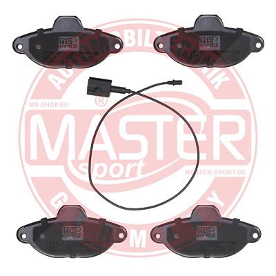 Master-sport Germany Bremsbelagsatz, Scheibenbremse [Hersteller-Nr. 13046039512N-SET-MS] für Fiat, Lancia von MASTER-SPORT GERMANY