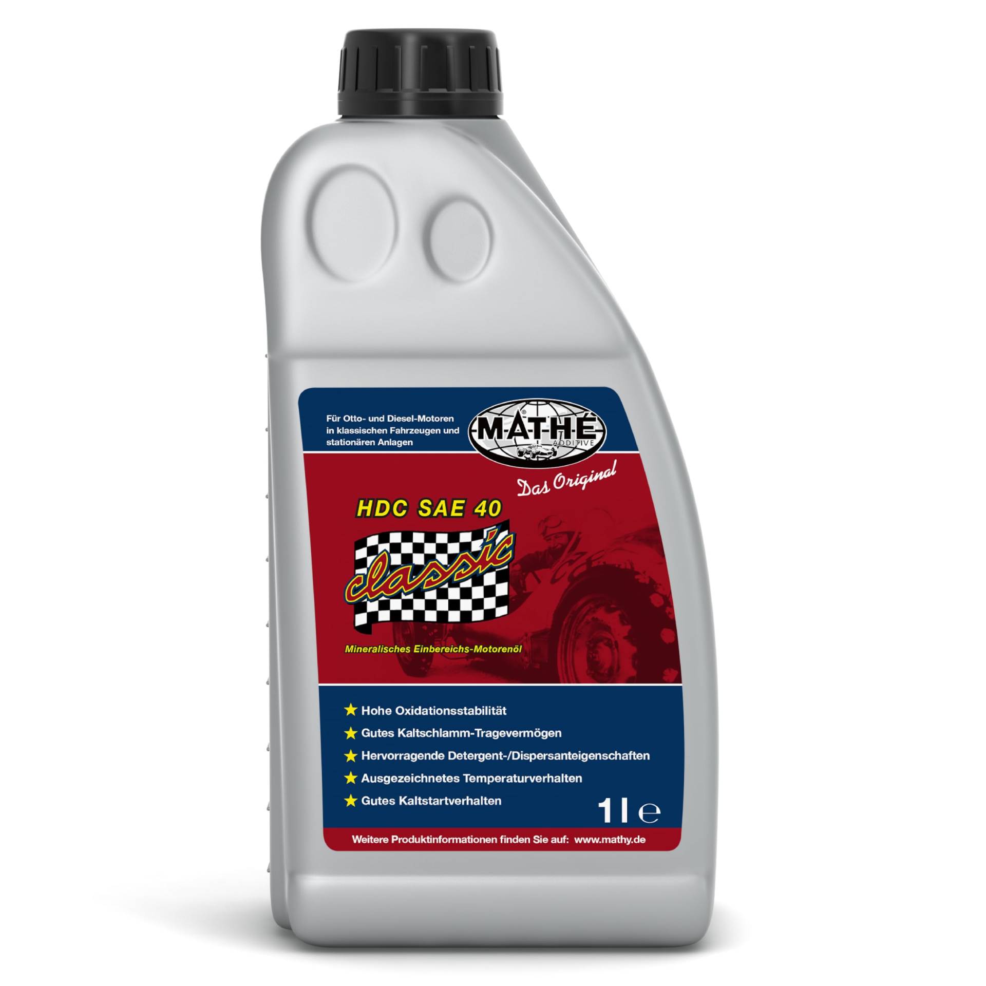 MATHÉ Classic HDC SAE 40 Oldtimer Einbereichs-Motoröl 1 Liter von MATHY