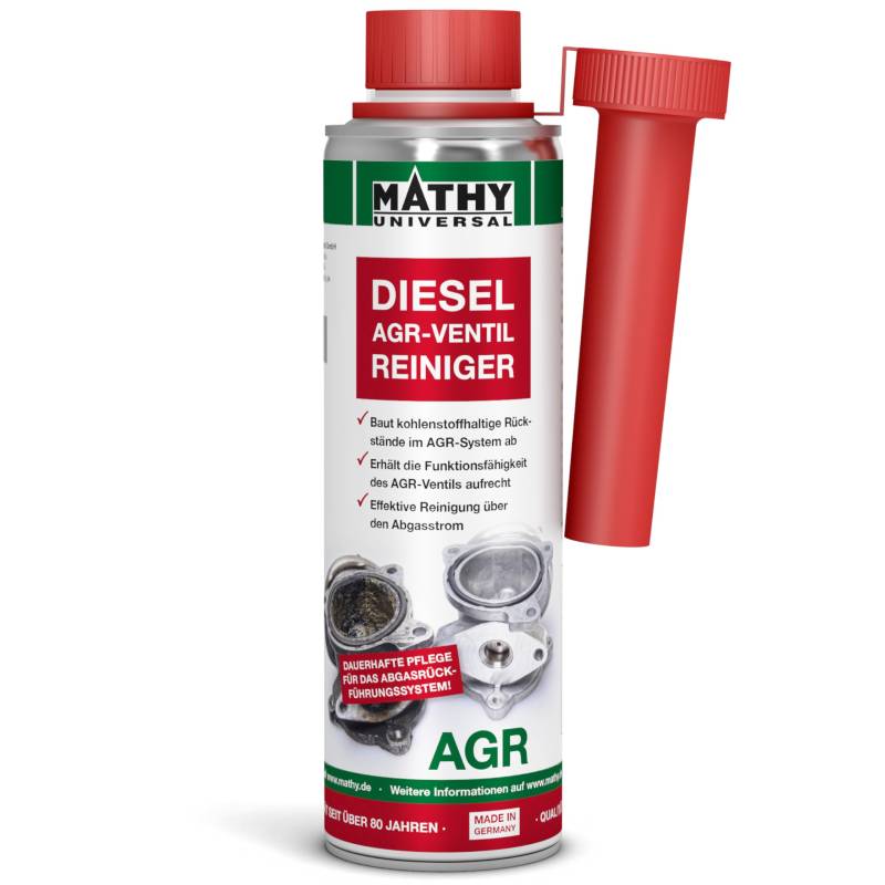 MATHY-AGR Reiniger Diesel (300 ml) – hochwirksamer Diesel Systemreiniger für Dieselmotoren mit AGR Ventil - AGR Reiniger - Diesel Additiv von MATHY