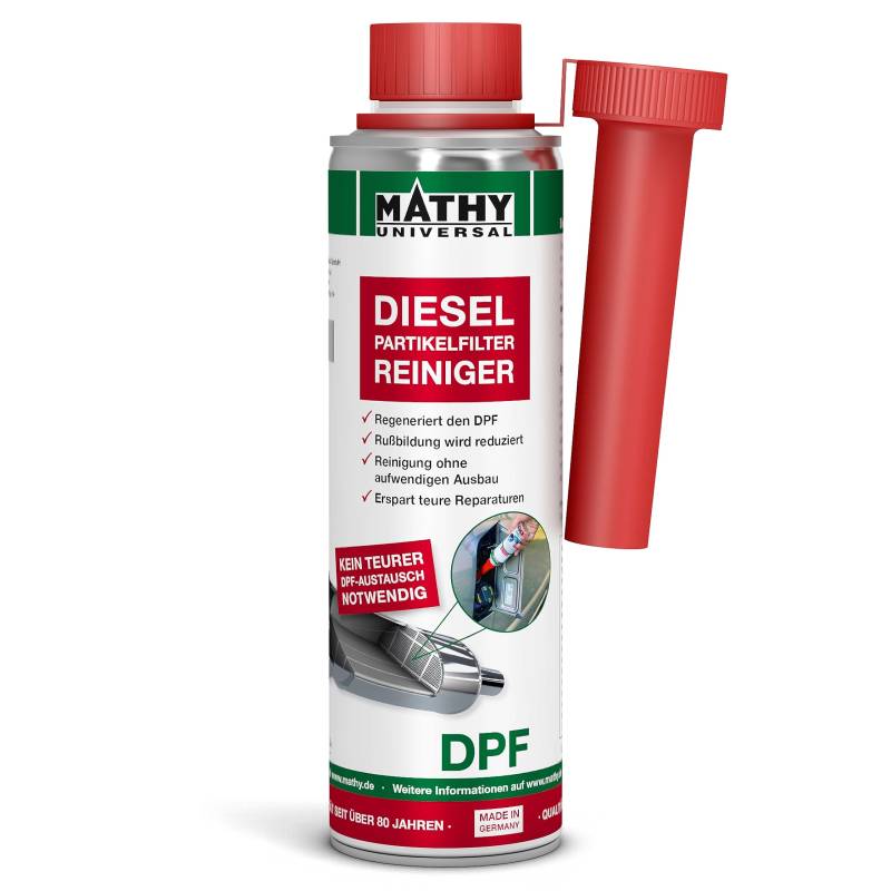 MATHY-DPF Partikelfilter Reiniger Diesel (300 ml) - hochwirksamer DPF Reiniger - Diesel Systemreiniger für Dieselmotoren - Diesel Additiv von MATHY