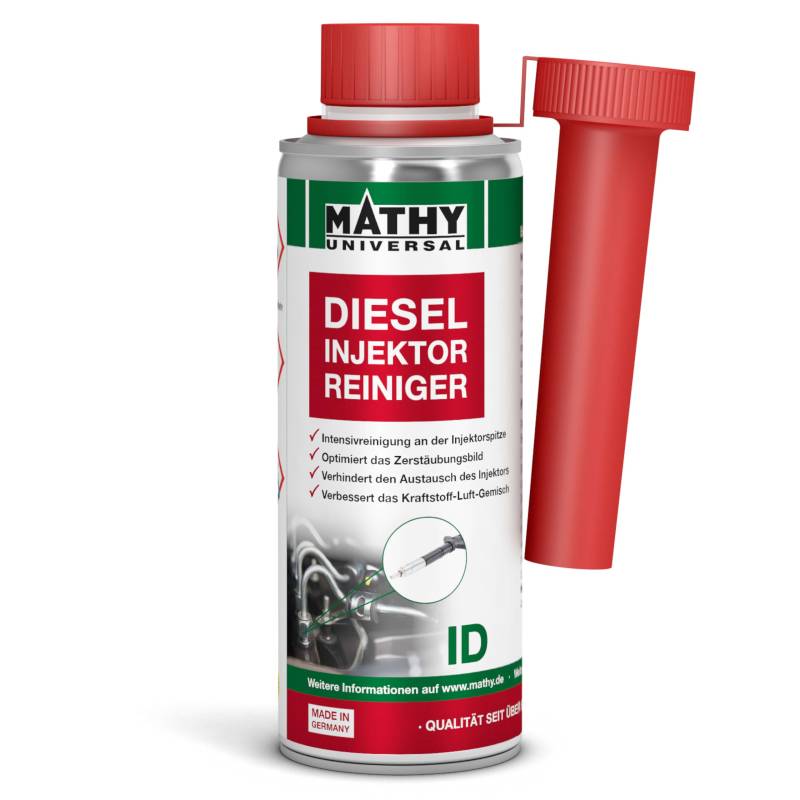 MATHY-ID Injektoren Reiniger Diesel - Diesel Additiv zur Reinigung der Einspritzdüsen im Dieselmotor - Einspritzdüsen Reiniger, 200 ml von MATHY