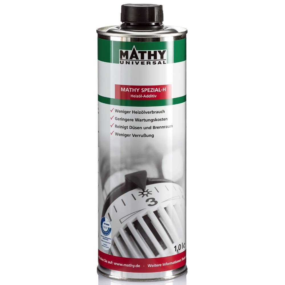 MATHY Spezial-H Heizöl-Additiv, 1,0l - Zusatz Ölheizung - Schutz des Heizölsystems - Heizöl Reiniger - Pflege Ölheizung von MATHY