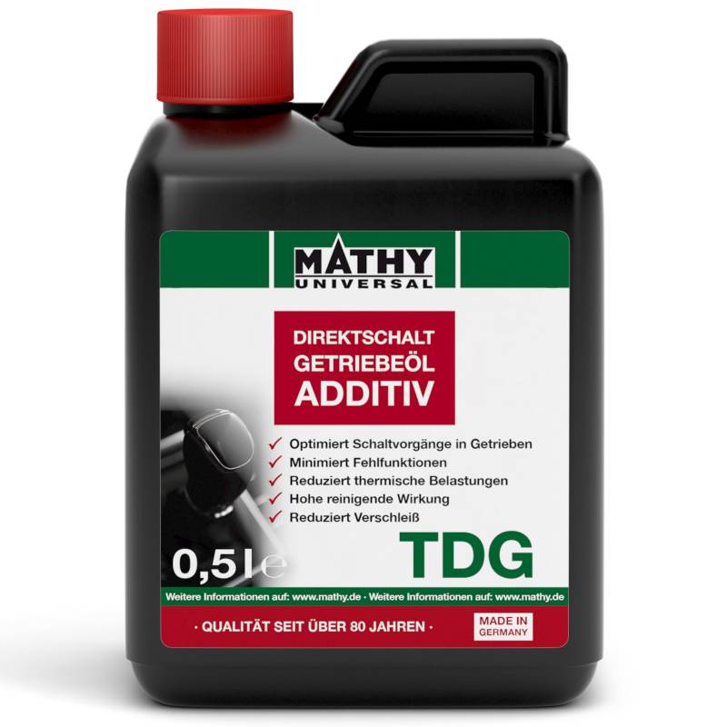 MATHY-TDG Additiv für Direktschalt und Doppelkupplungsgetriebe zum Schutz vor Verschleiß und Vorbeugung von Getriebeschäden 0,5 Liter von MATHY