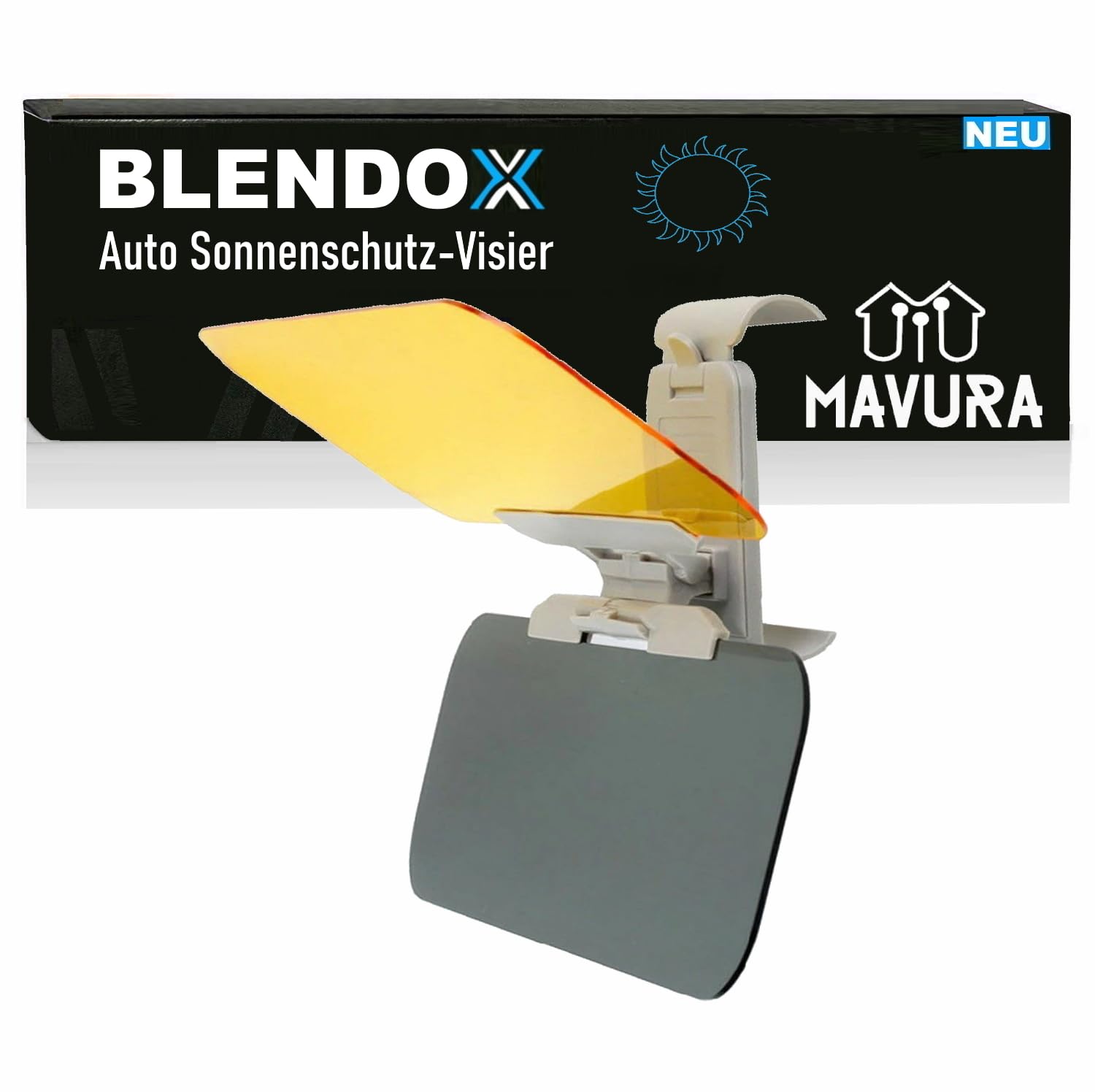 BLENDOX Sonnen Blendschutz Visier Auto Sonnenblenden, MAVURA, Visierverlängerung Sonnenblende Verlängerung Sonnenschutz von MAVURA