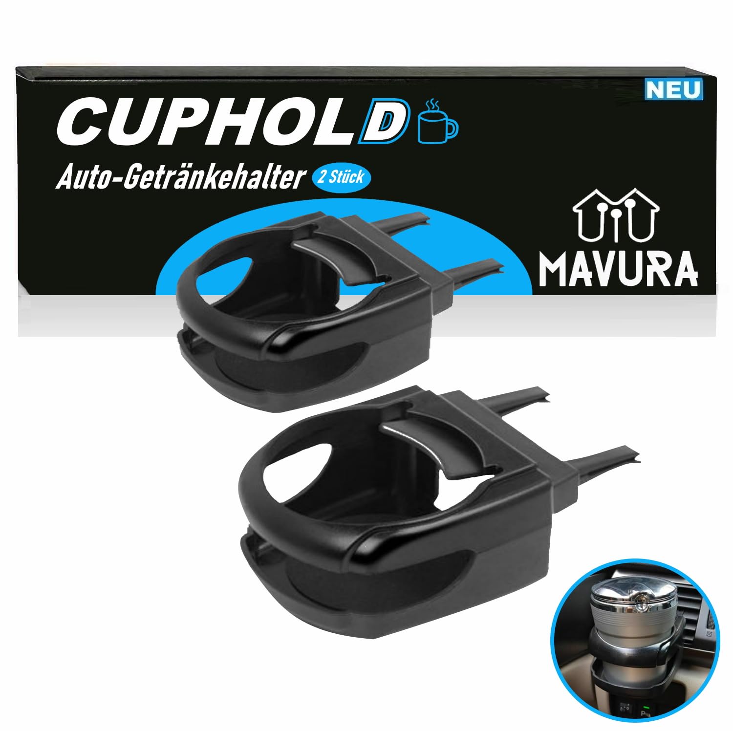 CUPHOLD Universal Auto Becherhalter Getränkehalter Dosenhalterung CUPHOLD Universal Auto Becherhalter Getränkehalter Dosenhalterung von MAVURA