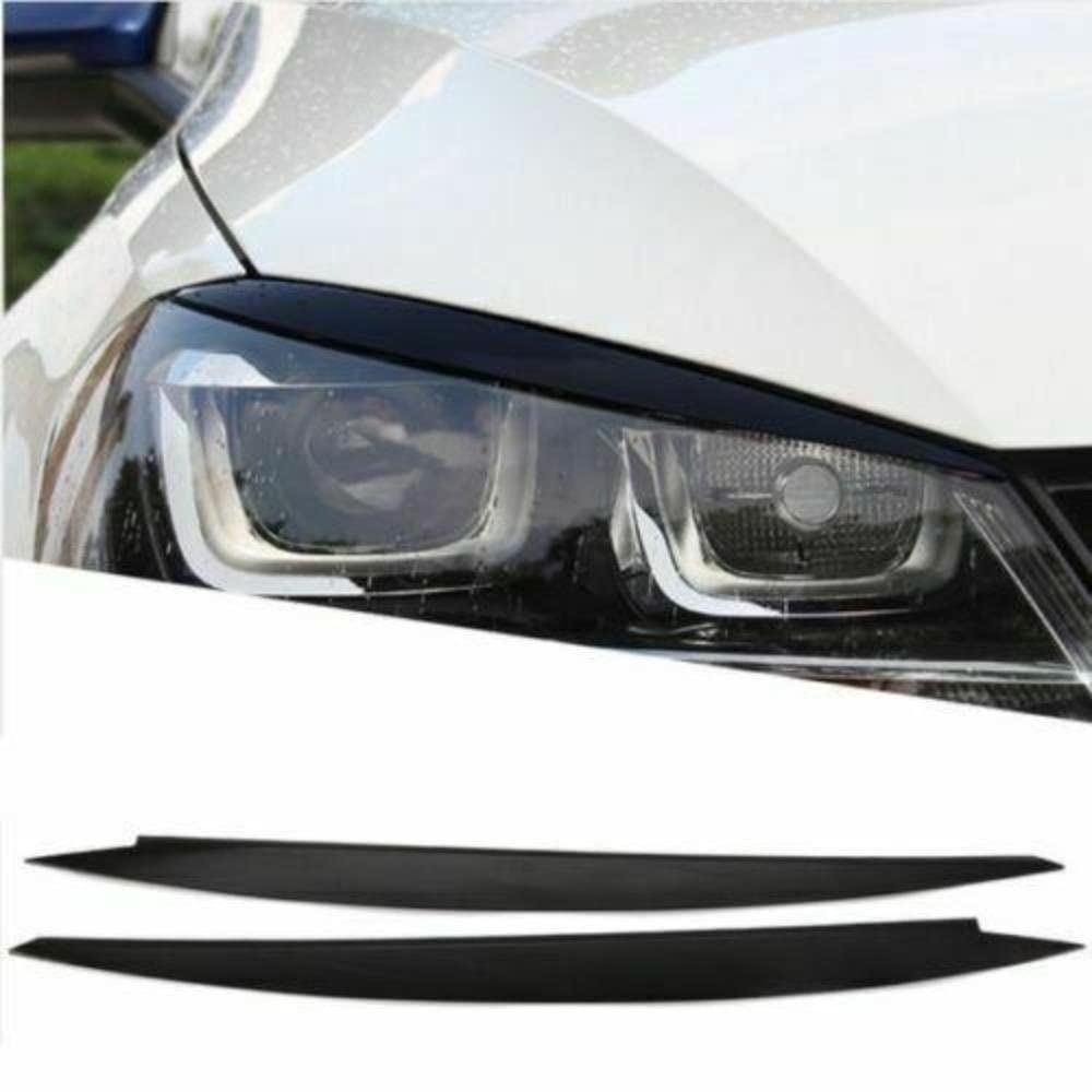 Scheinwerferblenden Set Böser Blick für VW GOLF 7 Scheinwerferblende Spoiler Blende Augenlieder schwarz von MAVURA