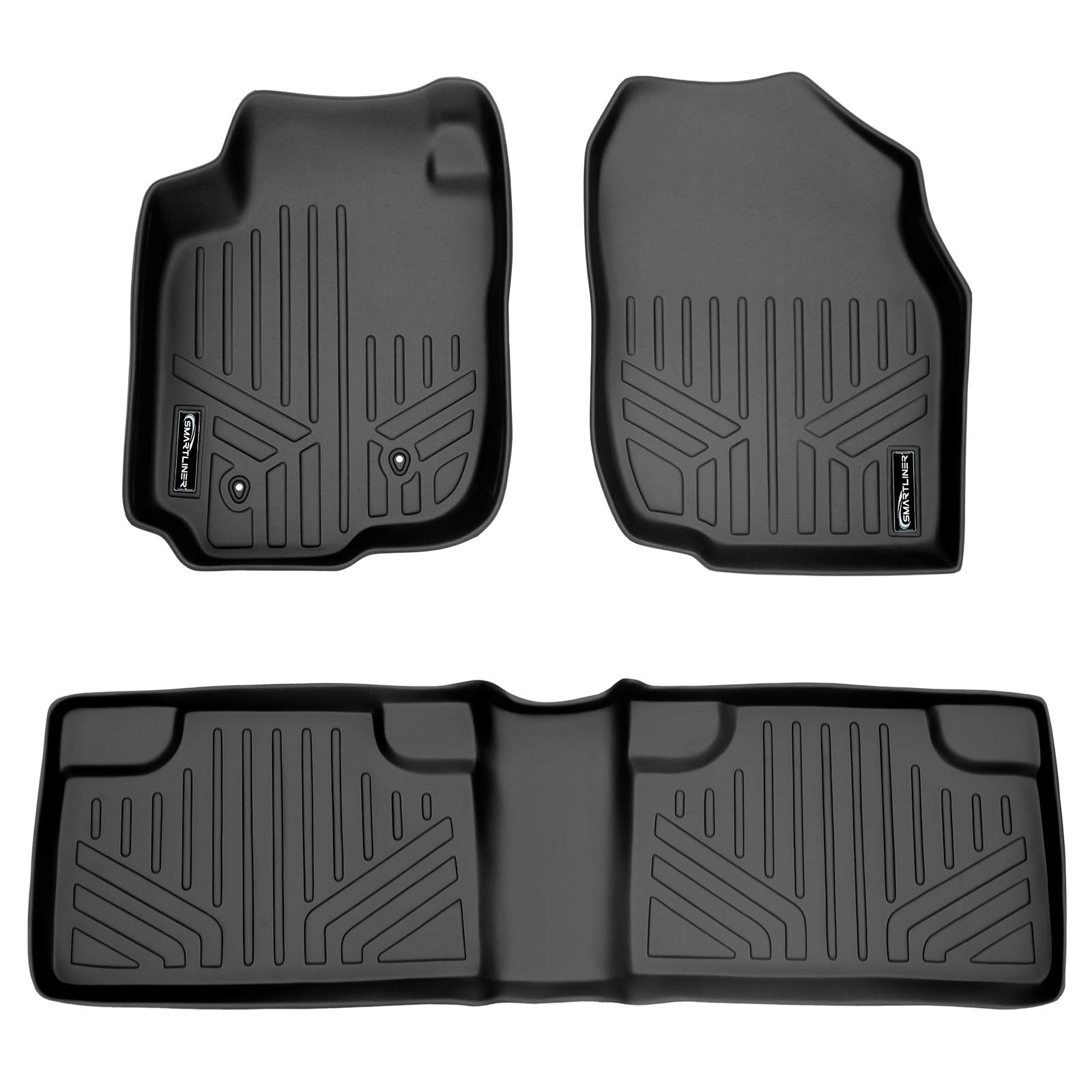 MAX LINER A0019/B0019 Fußmatten 2-reihig Set schwarz für Toyota RAV4 2006-2012 ohne Sitz 3. Reihe von MAX LINER