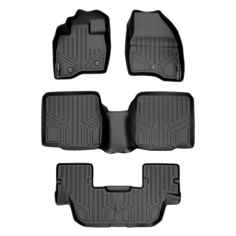 MAX LINER A0082/B0082/C0082 Fußmatten 3-reihig Set schwarz für 2011-2014 Ford Explorer ohne 2. Reihe Mittelkonsole von MAX LINER