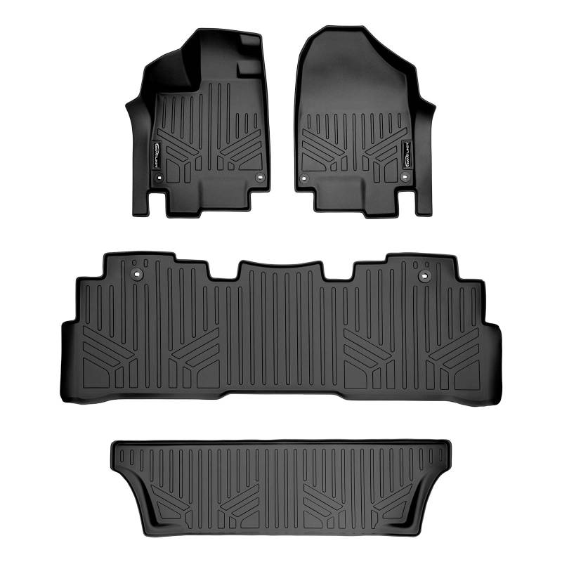 MAX LINER A0325/B0325/C0325 Fußmatten Set 3-reihig schwarz für 2018-2021 Honda Odyssey - alle Modelle von MAX LINER