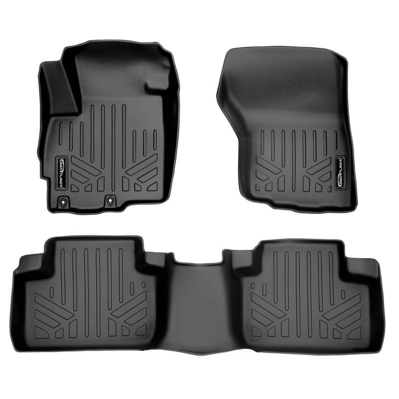 MAXLINER Fußmatten 2-reihig Liner Set Schwarz für Mitsubishi Outlander Sport 2011-2021 von MAX LINER