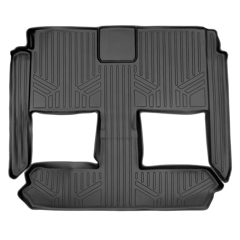 MAXLINER Fußmatten 2. und 3. Reihe Liner schwarz für 2008–2018 Dodge Grand Caravan/Chrysler Town & Country (nur Stow'n Go Sitze) von MAX LINER