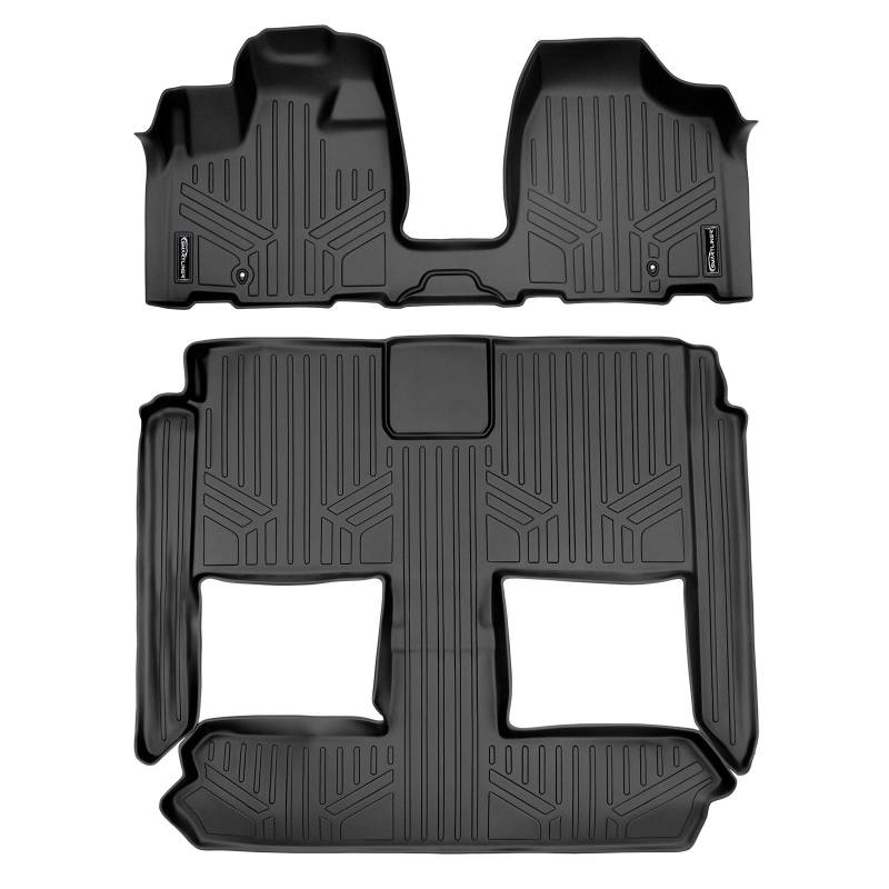 MAXLINER Fußmatten 3-reihig Liner Set schwarz für Dodge Grand Caravan/Chrysler Town & Country (Stow'n Go Only) von MAX LINER
