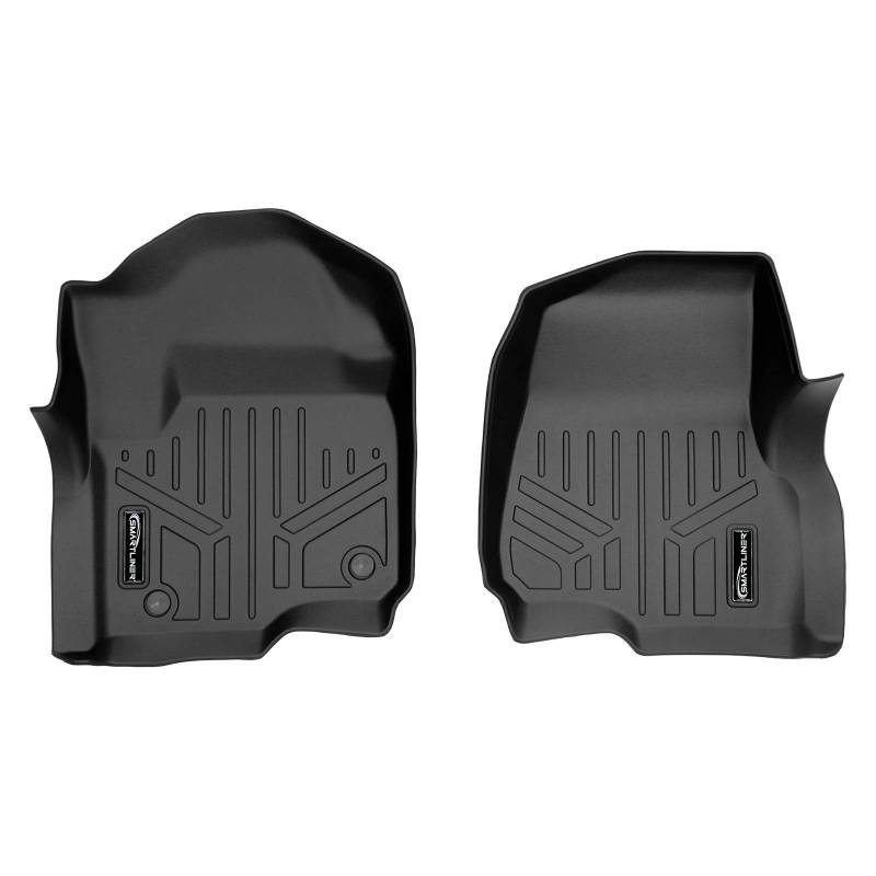 MAXLINER Maßgefertigte Fußmatten 1. Reihe Liner Set schwarz für 2017–2020 Ford F-250/F-350 Super Duty Crew Cab oder SuperCab von MAX LINER