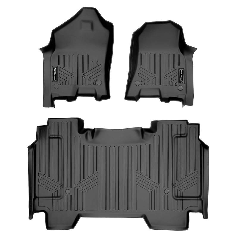 MAXLINER Passgenaue Fußmatten 2-reihig Liner Set Schwarz für 19-20 Ram 1500 Crew Cab ohne Rücksitz-Aufbewahrungsbox von MAX LINER