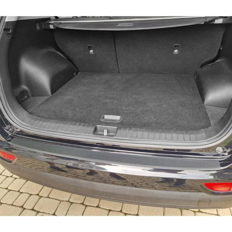 MAX6 Passgenaue Heckstoßstangenschutzfolie kompatibel mit Opel Combo IV MPV 2018- - Karbon-Optik von MAX6