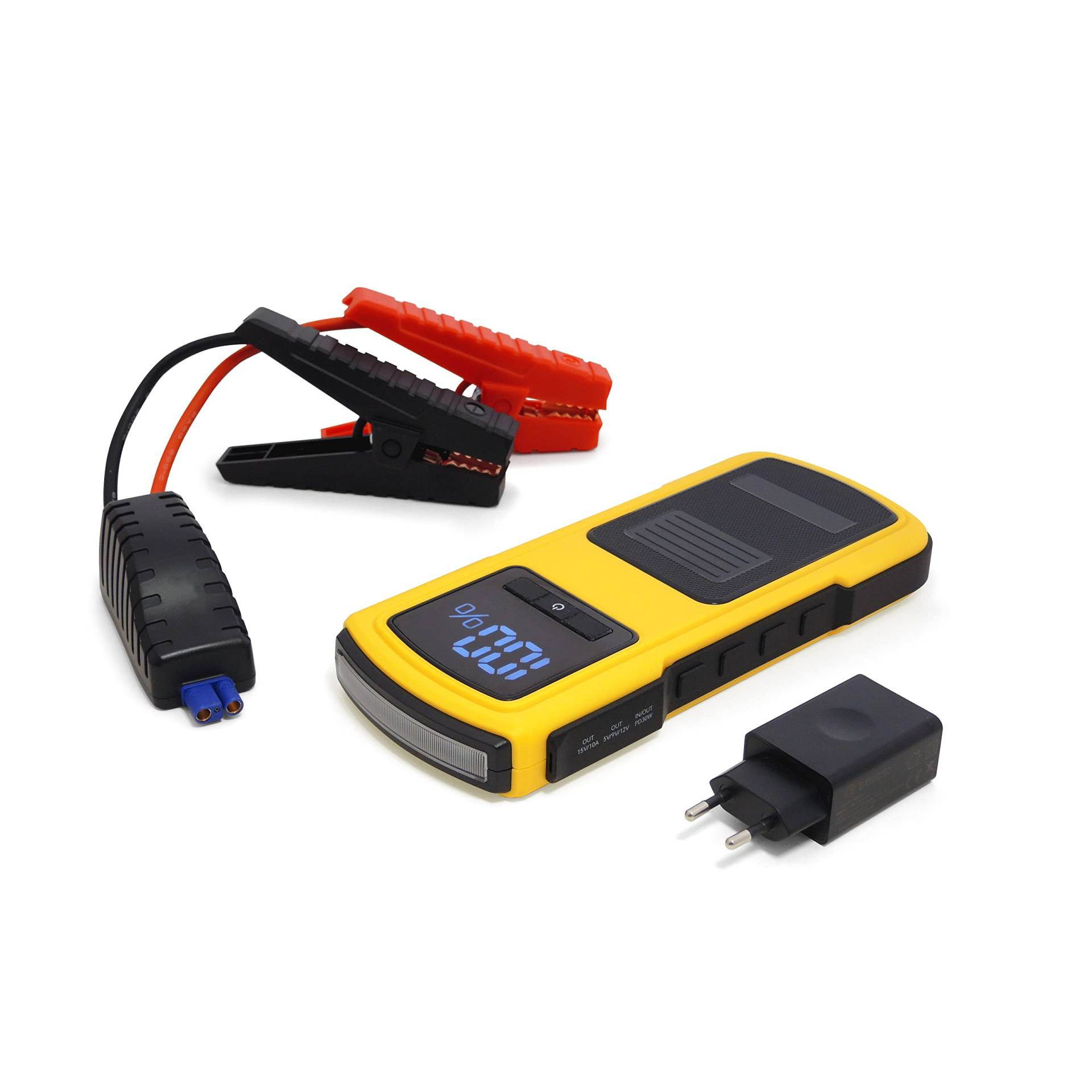 Maxtools, JSL360, 12V 2100A Notstarter für Autos, SUVs, Geländewagen, Wohnmobile und Nutzfahrzeuge, Batteriepack, LED-Bildschirm und QC3.0 Schnellladegerät Maxtools, JSL360, 12V 2100A Notstarter für Autos, SUVs, Geländewagen, Wohnmobile und Nutzfahrzeuge, Batteriepack, LED-Bildschirm und QC3.0 Schnellladegerät von MAXTOOLS