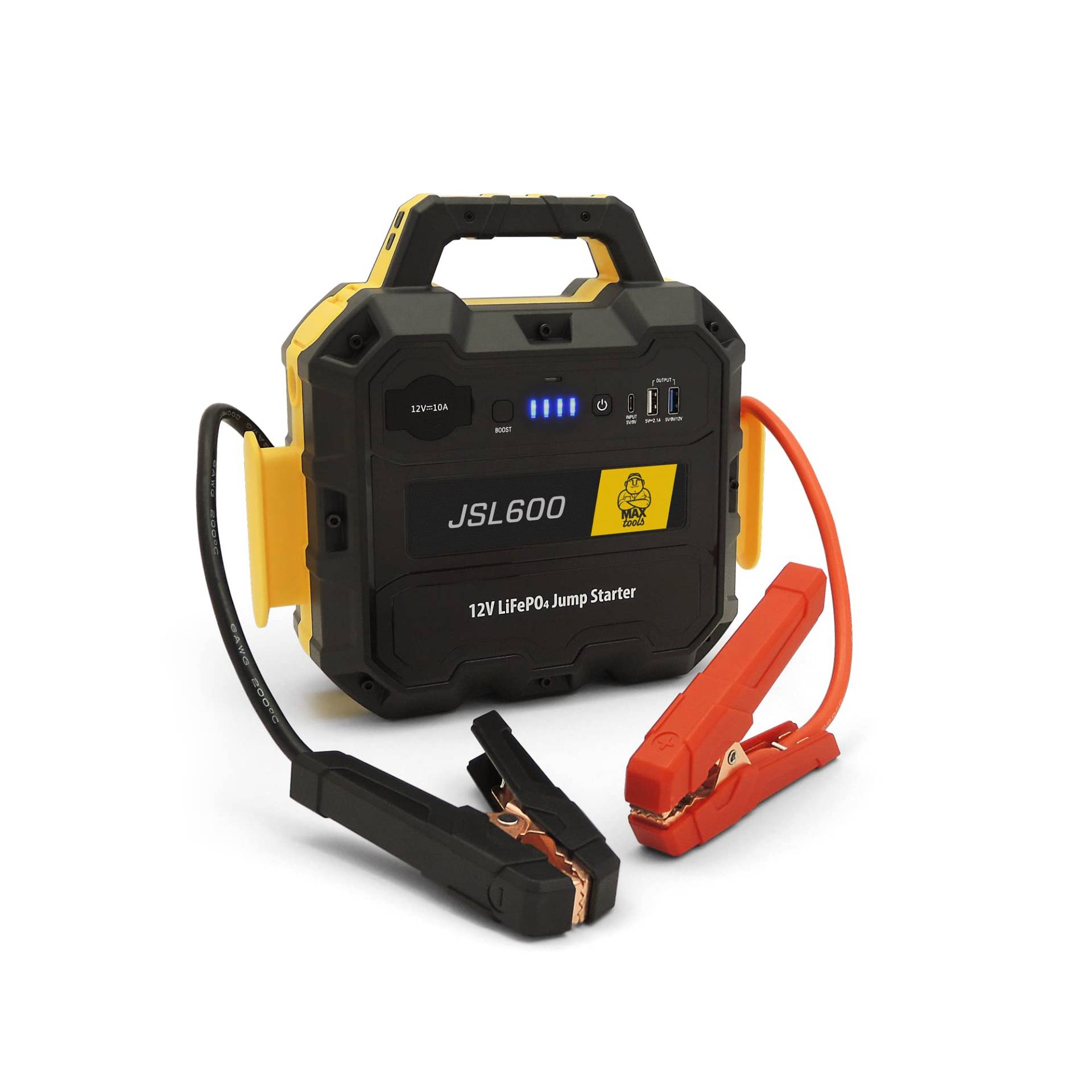 Maxtools, JSL600, Professioneller 12V 3600A-Notstarter für Autos, Geländewagen, Wohnmobile und Nutzfahrzeuge, Batteriepack und QC3.0-Schnellladegerät Maxtools, JSL600, Professioneller 12V 3600A-Notstarter für Autos, Geländewagen, Wohnmobile und Nutzfahrzeuge, Batteriepack und QC3.0-Schnellladegerät von MAXTOOLS