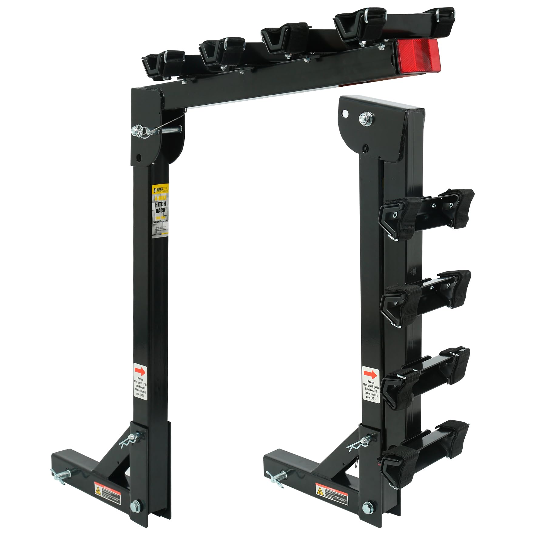 MaxxHaul, Fahrradträger für 4 Fahrräder, schwarz, für PKW, LKW, SUV, Minivans, groß, 70210 MaxxHaul, Fahrradträger für 4 Fahrräder, schwarz, für PKW, LKW, SUV, Minivans, groß, 70210 von MAXXHAUL