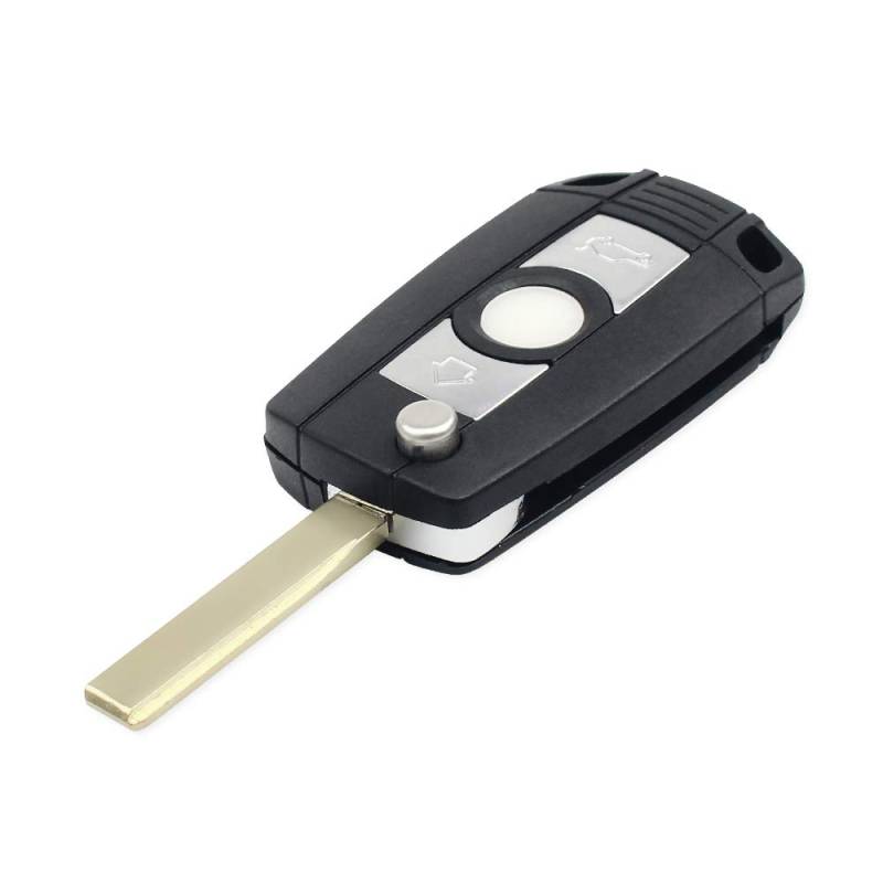 Aus Alt mach Neu - UMBAU Klappschlüssel KIT Umrüstung kompatibel mit BMW Schlüssel 3 Tasten Rohling HU92 Fernbedienung Gehäuse Autoschlüssel von MAXXONI