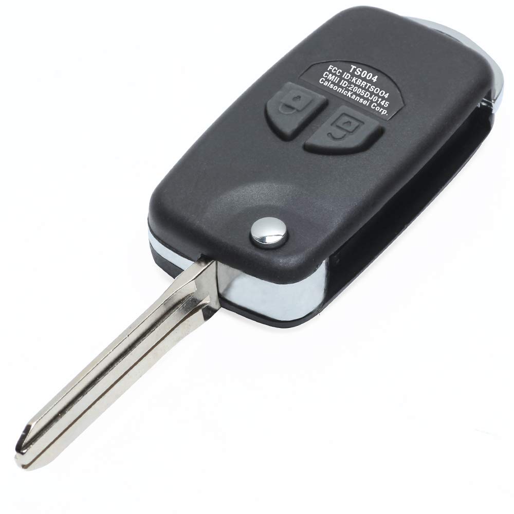 Aus Alt mach Neu - UMBAU Klappschlüssel KIT Umrüstung kompatibel mit Suzuki Schlüssel 2 Tasten Fernbedienung Gehäuse Autoschlüssel von MAXXONI