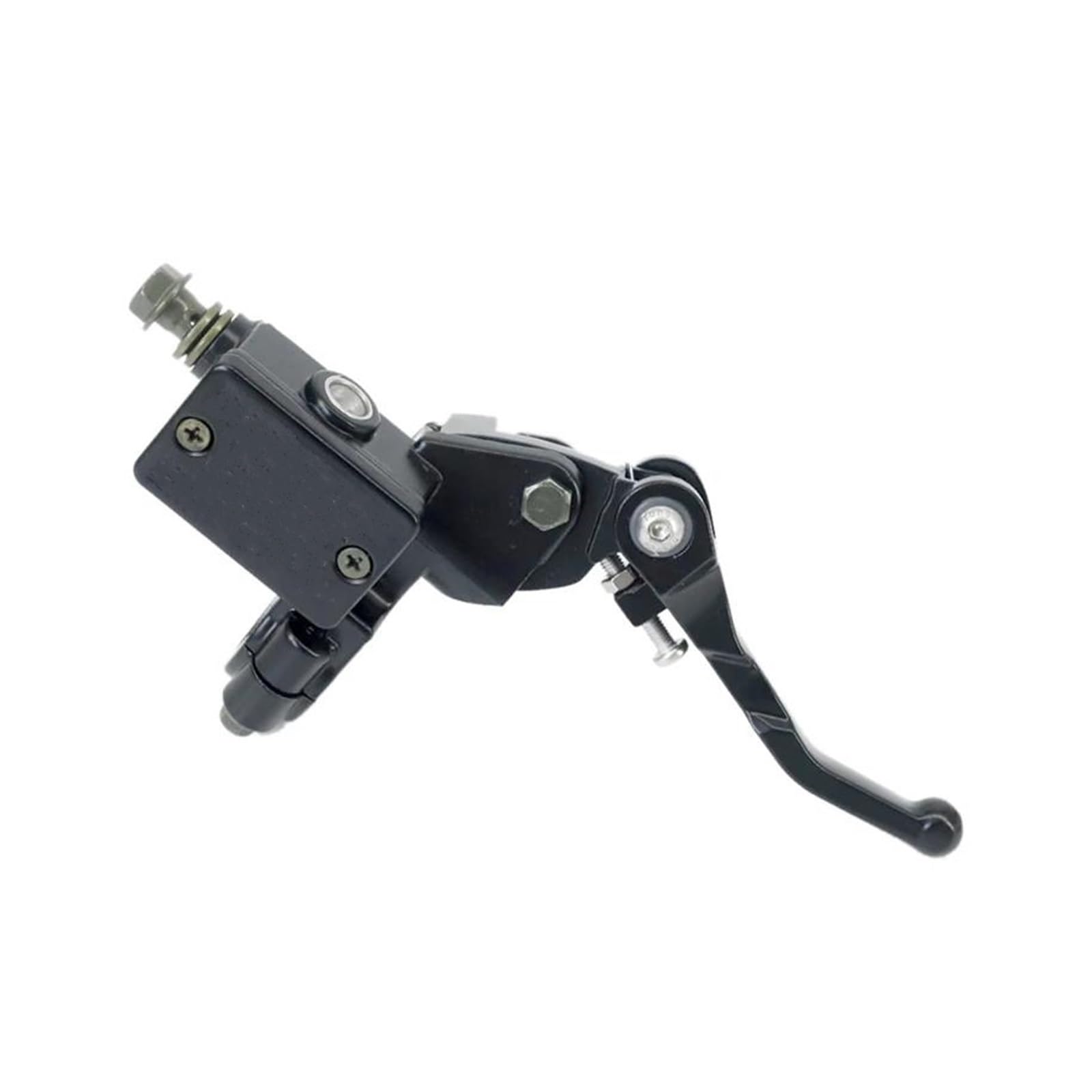 Bremsgriffhebel Kupplungsbremshebel UNIVERSAL Motorradbremspumpe Vorderradzylinder Discke Hydraulikpumpe Assy Motorrad Up Pump Level 125cc Bremskupplungshebel(Black) von MAYINGLON