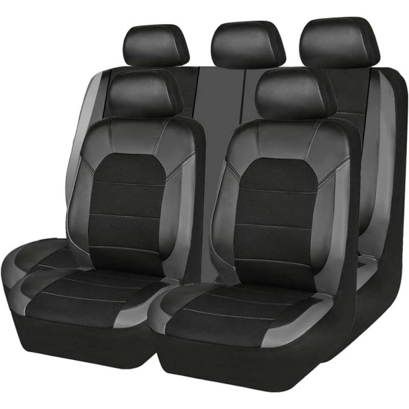 MAYNUO Auto Sitzbezüge, für Toyota CHR C-HR 2018-2021 Sitzschoner Leder Wasserdicht rutschfest Atmungsaktiv Schonbezug Innenraum Zubehör,Grey von MAYNUO