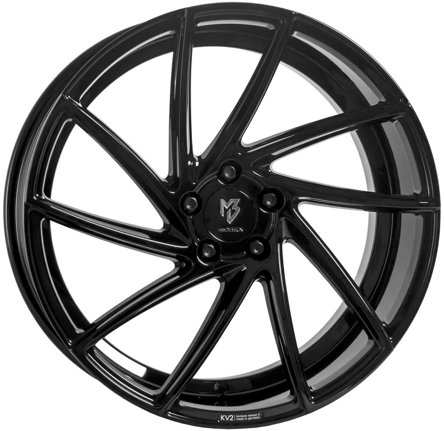 MB Design Felge KV2 8.5Jx19 ET43 5x108 Glanzschwarz kompatibel mit Ford C-Max Focus Kuga Mondeo Puma ST Puma S-Max MB Design Felge KV2 8.5Jx19 ET43 5x108 Glanzschwarz kompatibel mit Ford C-Max Focus Kuga Mondeo Puma ST Puma S-Max von MB Design