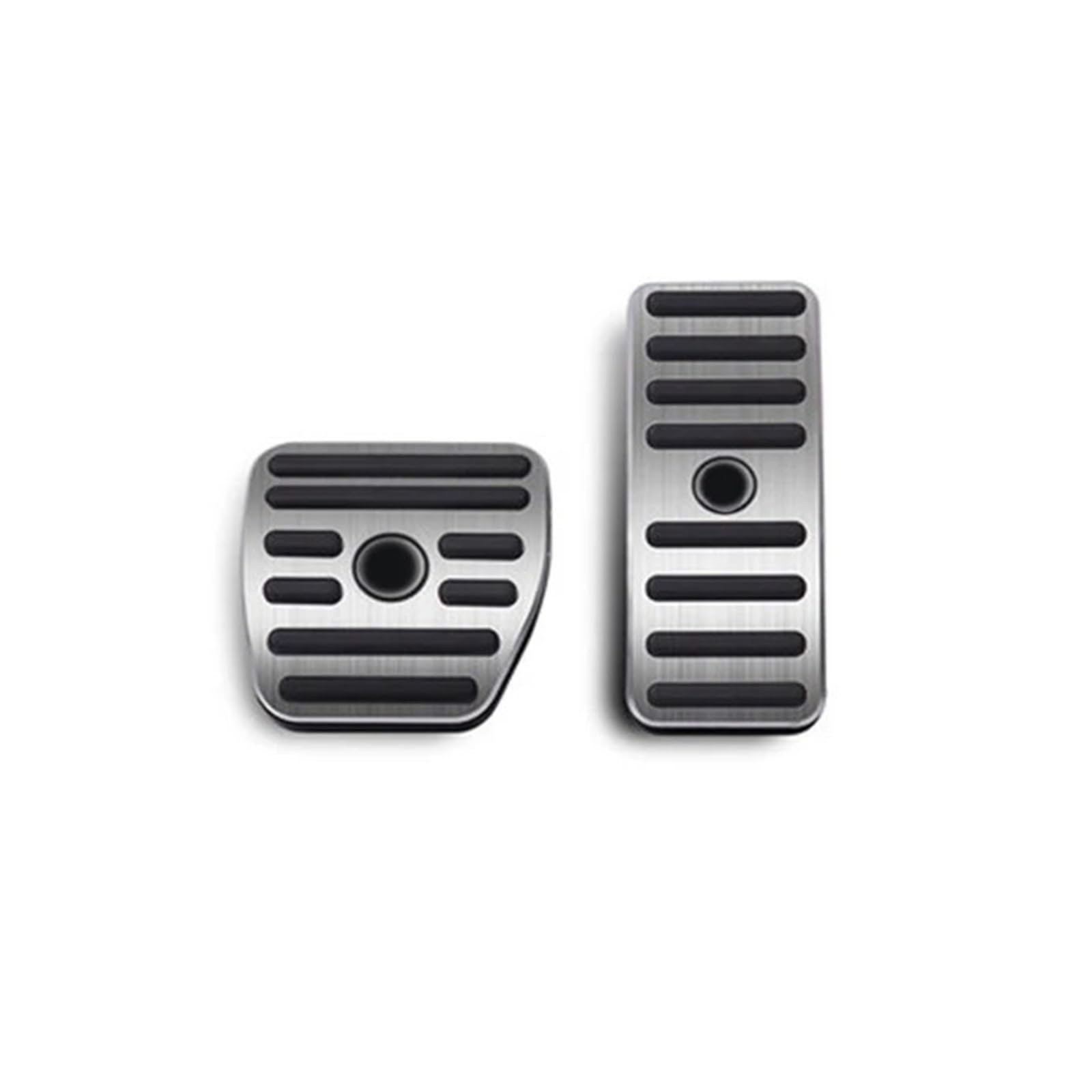 Auto Gaspedal 2 Stück Für Smart Für Brabus 453 Für Fortwo Für Forfour Autobremse Gaspedal Punch-Free Autoinnenausstattung Bremse Fußstütze(Silvery) von MBPBVRVAF