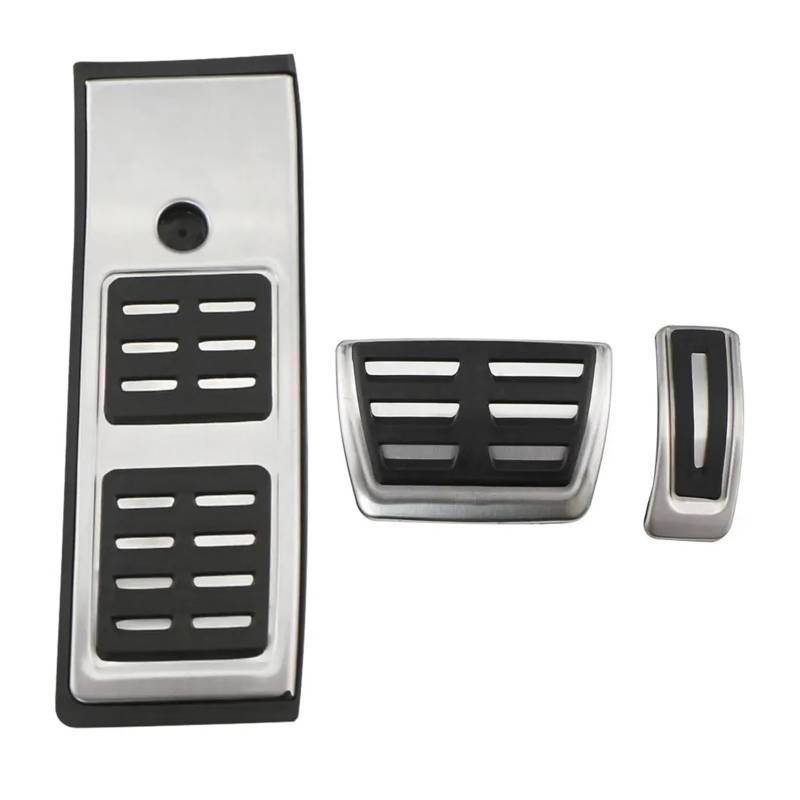 Auto Gaspedal Für Q5 80A 2018 2019 2020 2021 2022 Auto Fuß Pedale Kraftstoff Bremse Fußstütze Pedal Abdeckung Pads Edelstahl Zubehör Bremse Fußstütze(3 pcs) von MBPBVRVAF