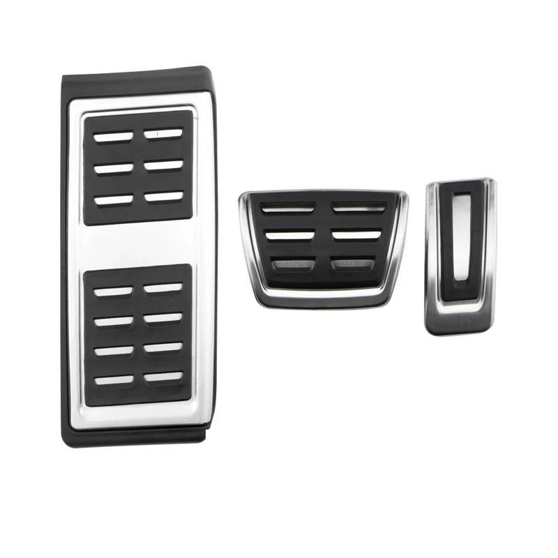 Auto Gaspedal Für Seat Für Leon 5F MK3 2013 2014 2015 2016 2017 2018 2019 Für MK4 2020 2021 2022 Auto LHD Edelstahlpedale Bremse Fußstütze(at Pedal 3pcs style2) von MBPBVRVAF