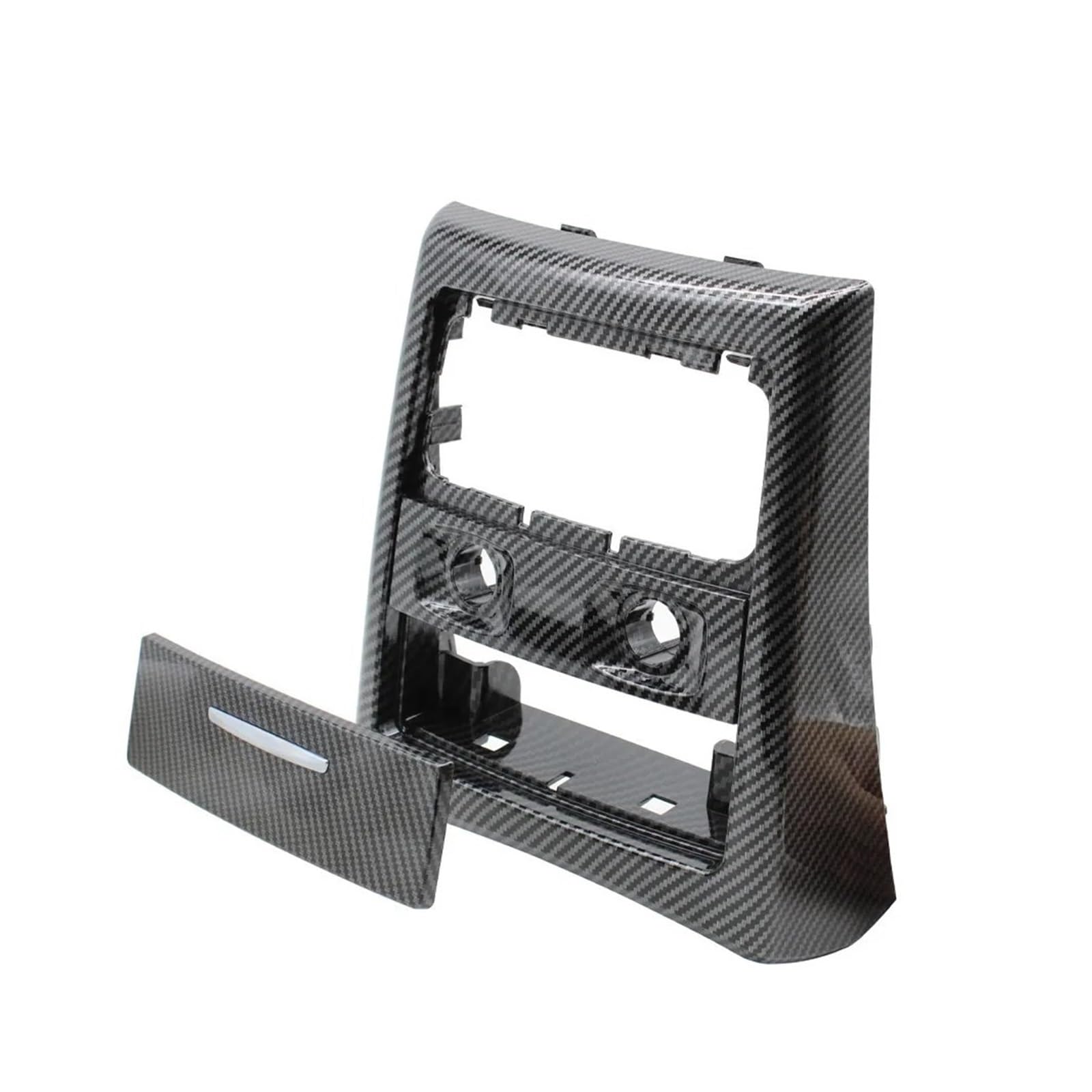 Center Konsole Trim Für 3er E90 E91 2005-2012 Hintere Mittelkonsole Luftauslass Entlüftungsgitter Abdeckung Äußerer Rahmen Ersatz 51167145681 Interieur Mittelkonsole(Style C Carbon Fiber) von MBPBVRVAF