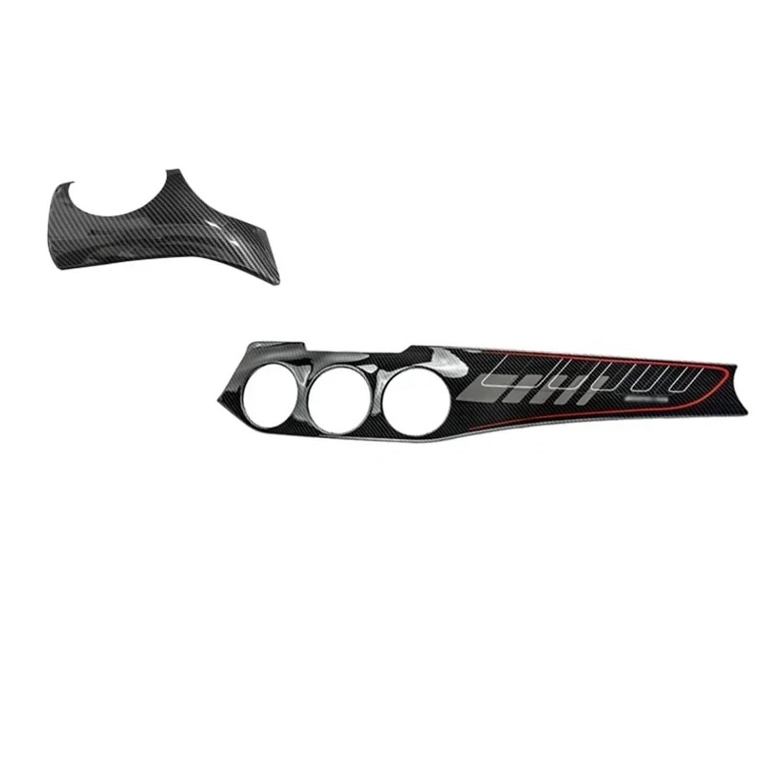 Center Konsole Trim Für CLA A Für GLA C117 Klasse W117 2012-2018 Auto Armaturenbrett Dekoration Mittelkonsole Panel Rahmenteile Interieur Mittelkonsole(Carbon Red 2) von MBPBVRVAF