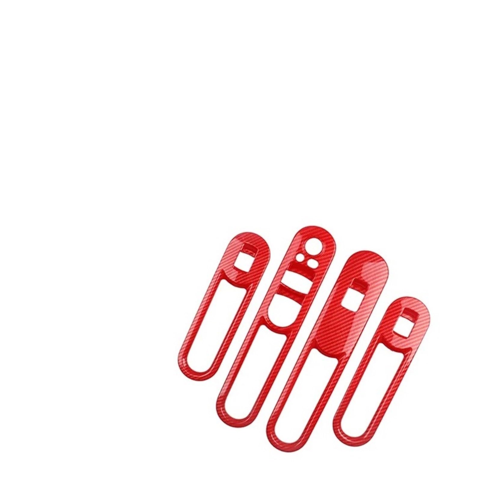 Center Konsole Trim Für Clubman F54 2016 2022 2023 2024 Autofensterschalter Panel Cover Lift Frame Cover Produkte ABS-Kunststoff Interieur Mittelkonsole(Carbon red) von MBPBVRVAF