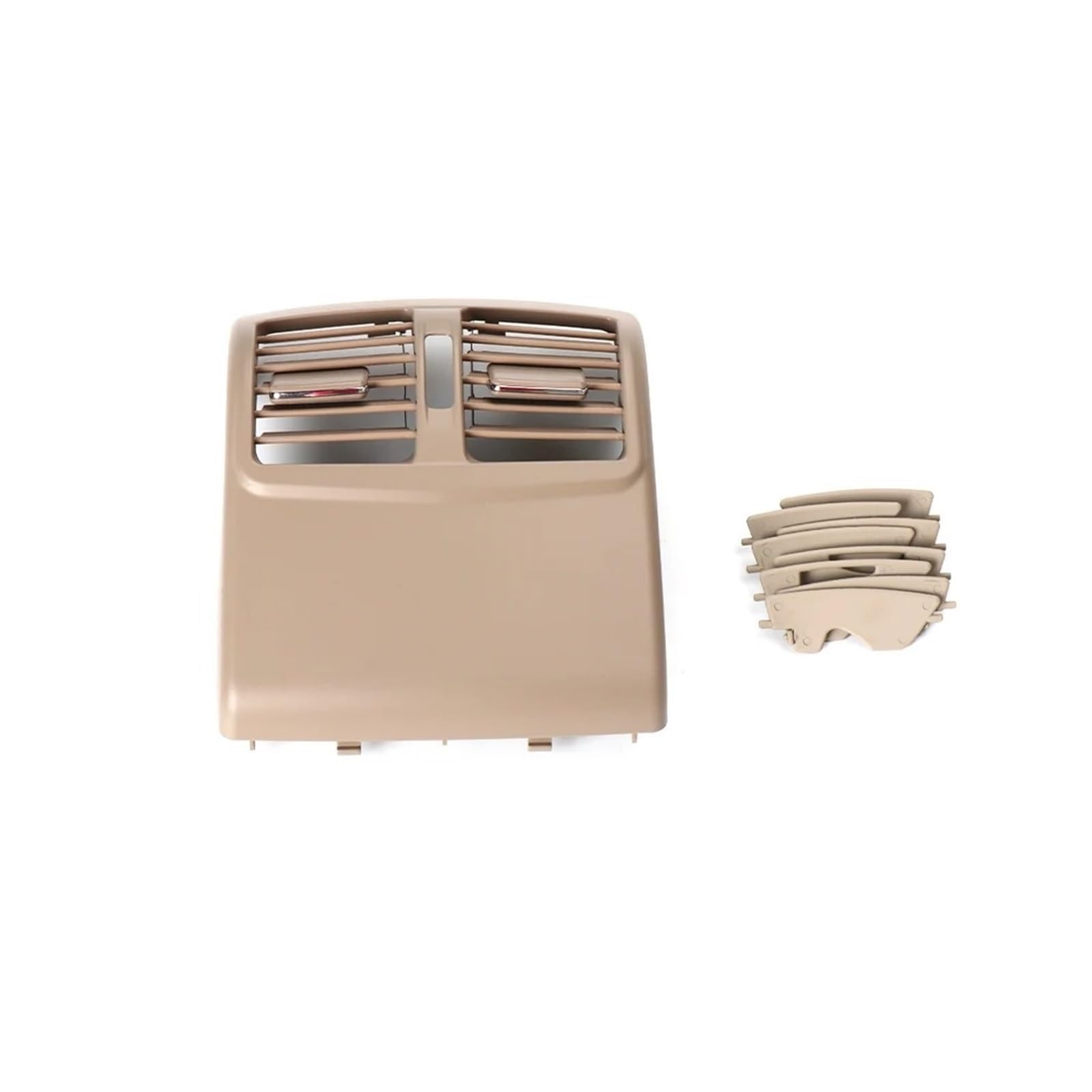 Center Konsole Trim Für E-Klasse W212 2009-2015 Auto-hintere Mittelkonsole Klimaanlage Lüftungsgitter Luftauslassrahmen 2128300454 Interieur Mittelkonsole(Model A Dark Beige) von MBPBVRVAF