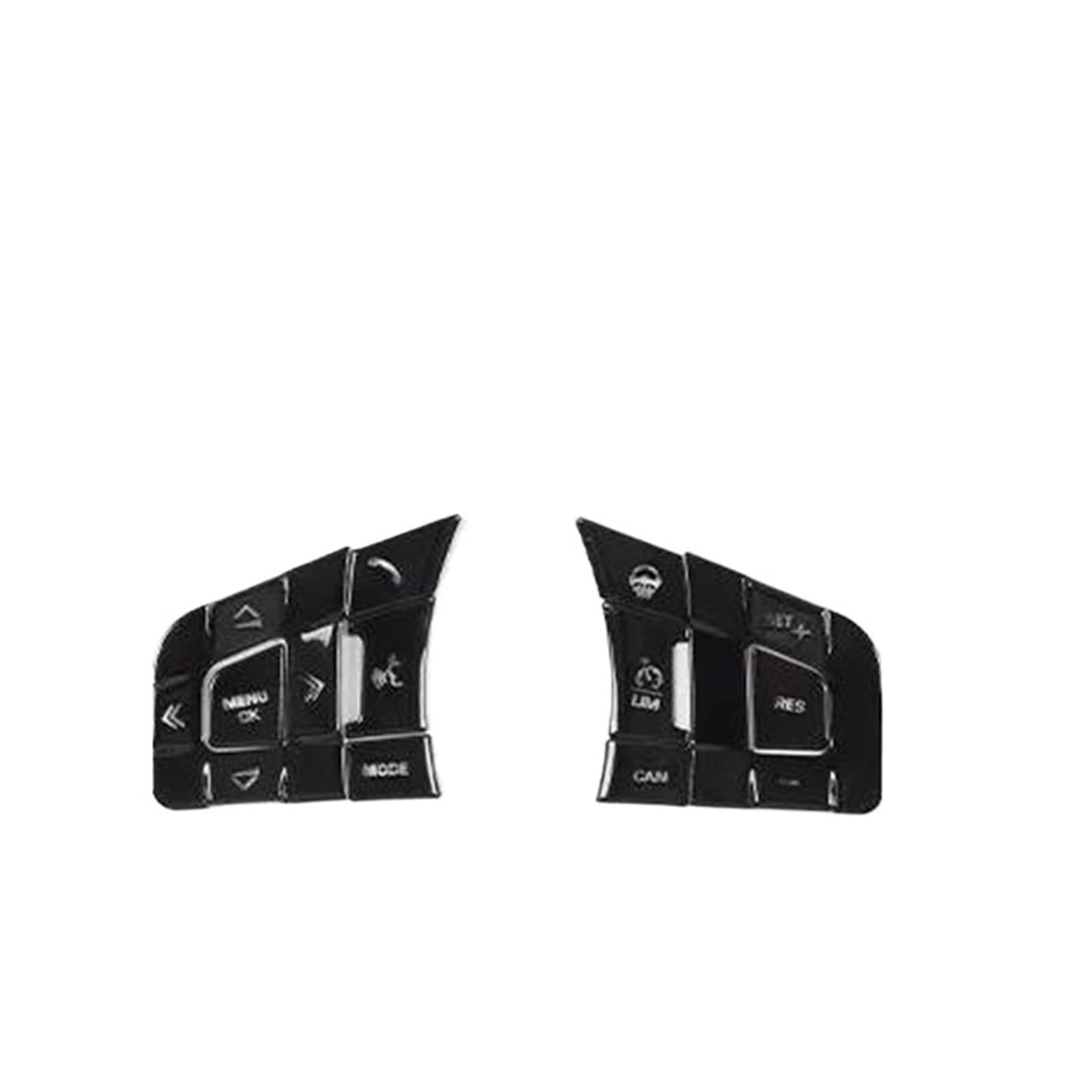 Center Konsole Trim Für Jaguar Für XF Für XE Für E-PACE Für F-Type Für F-PACE Autolenkradknopf Pailletten Dekorativer Aufkleber Interieur Mittelkonsole(Style A Black) von MBPBVRVAF