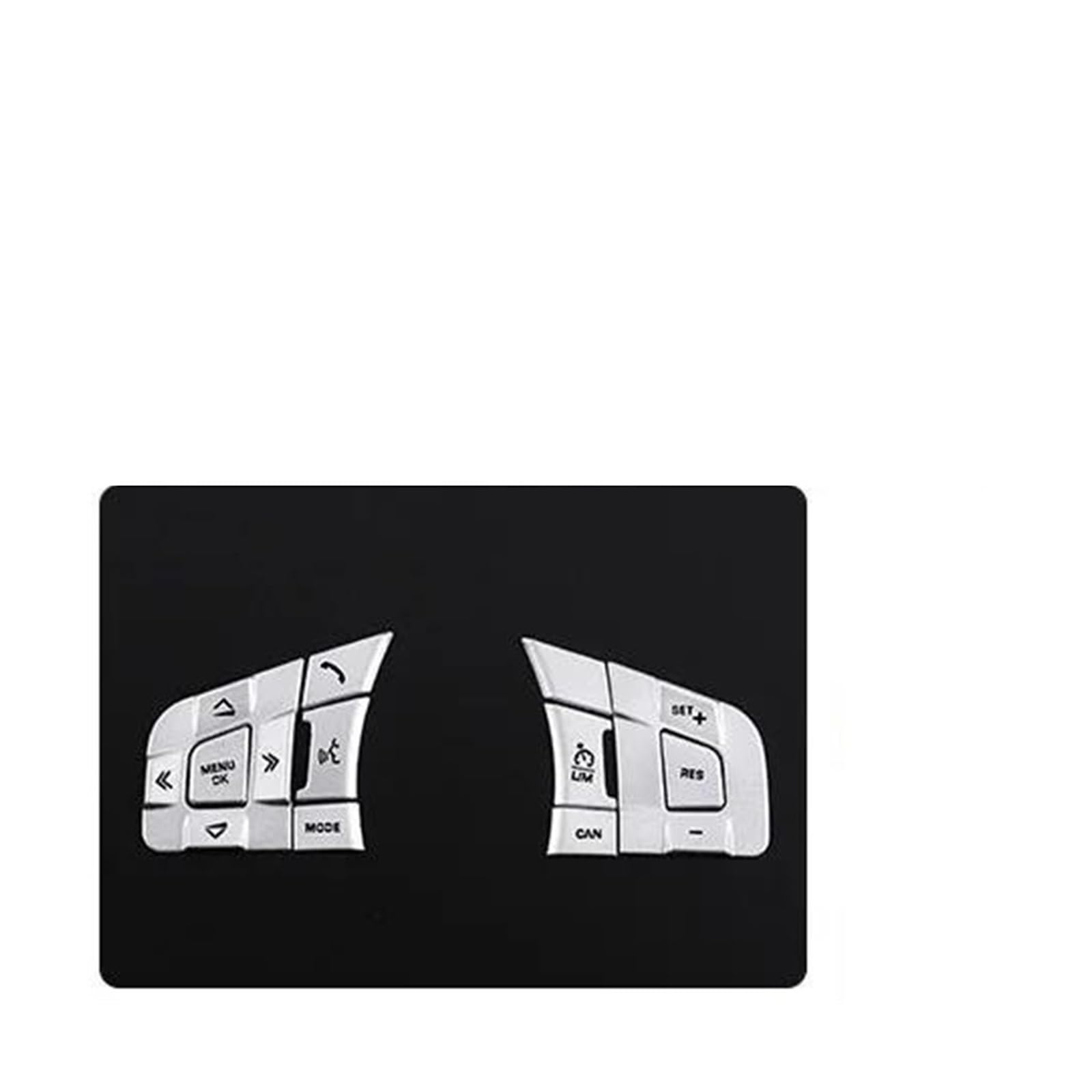 Center Konsole Trim Für Jaguar Für XF Für XE Für E-PACE Für F-Type Für F-PACE Autolenkradknopf Pailletten Dekorativer Aufkleber Interieur Mittelkonsole(Style B Silver) von MBPBVRVAF