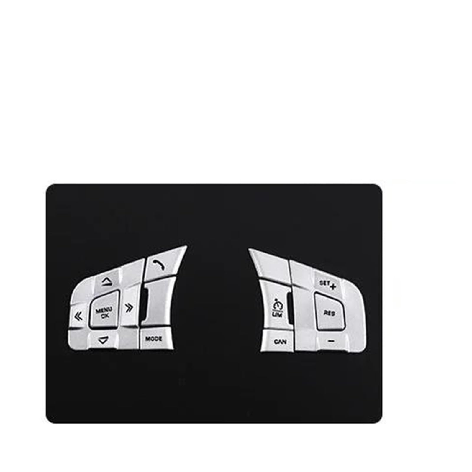 Center Konsole Trim Für Jaguar Für XF Für XE Für E-PACE Für F-Type Für F-PACE Autolenkradknopf Pailletten Dekorativer Aufkleber Interieur Mittelkonsole(Style C Silver) von MBPBVRVAF