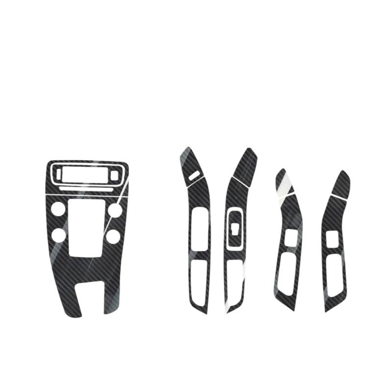 Center Konsole Trim Für S60 Für V60 2011-2017 Autofolie Innenaufkleber Mittelkonsole Getriebe Armaturenbrett Lufttürgriff Lift Panel Carbon Interieur Mittelkonsole(Carbon Fiber blac,Left Hand Drive) von MBPBVRVAF