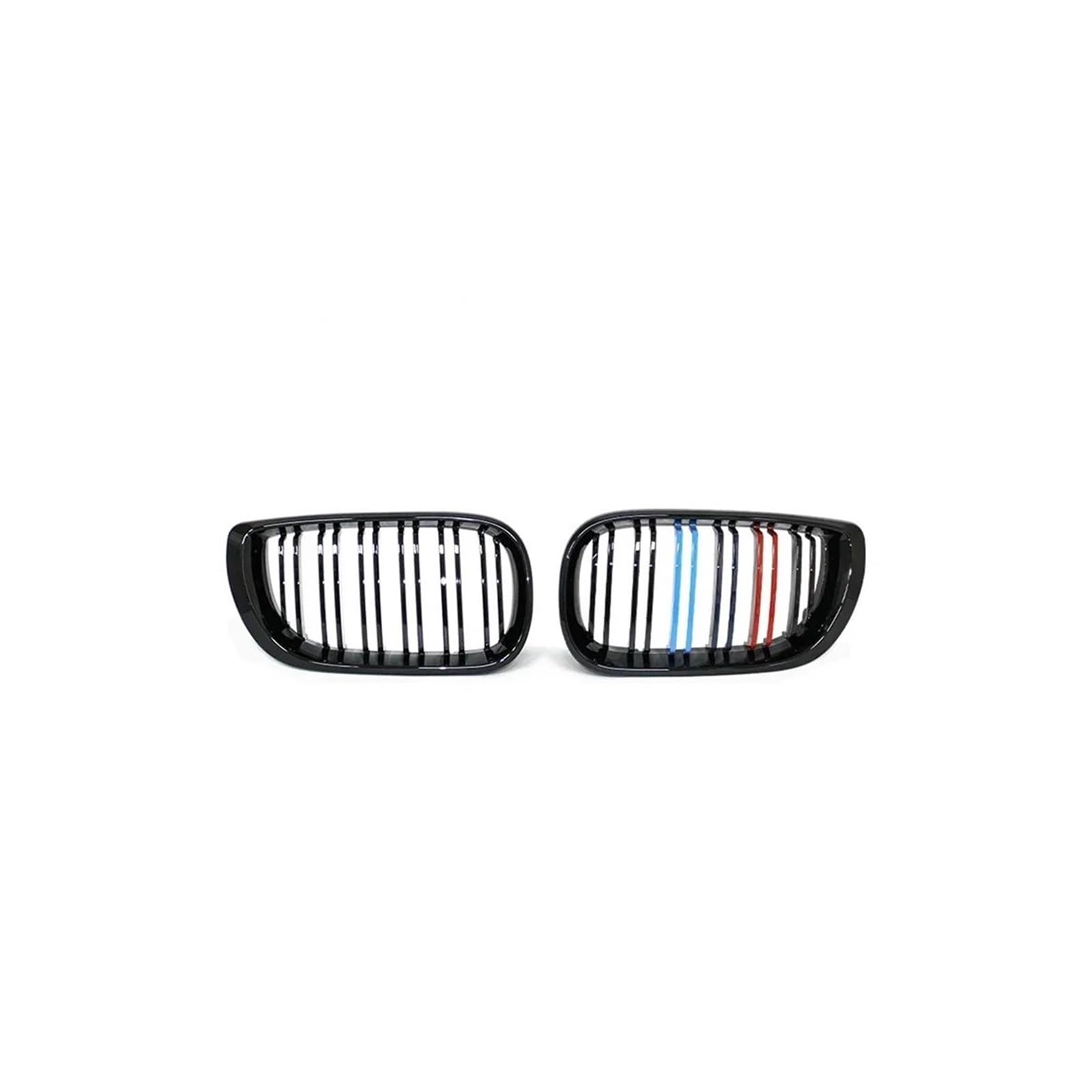 Haubengrill 2Pcs Für E46 4-Tür Touring Limousine 2002 2003 2004 2005 Auto Vorderen Stoßfänger Niere Haube Grille Sport Kühlergrill(3 Color) von MBPBVRVAF