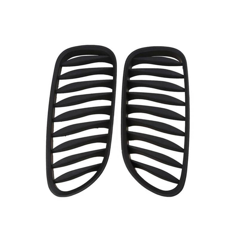 Haubengrill 2Pcs Für Z4 E85 E86 2003-2008 Auto Vorderen Stoßfänger Nieren Kühlergrill Haube Racing Grills Sport Kühlergrill(Matte Black) von MBPBVRVAF