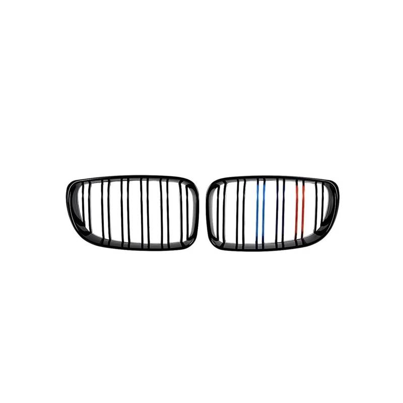 Haubengrill Für 1Serie E81 E87 128I 130I 135I 2008-2011 Schwarz Glänzend Grills Abdeckung Vorderer Unterer Stoßfängergrill Sport Kühlergrill(1-Color) von MBPBVRVAF